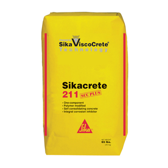Sikacrete 211 SCC Plus is a self consolidating concrete with a blended coarse aggregate